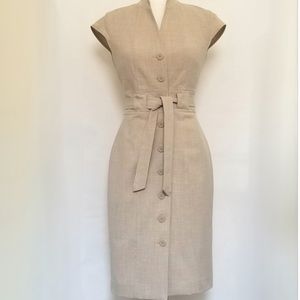 Calvin Klein: Tie Waist Safari Midi - size 6